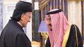 الملك سلمان في استقبال البطريرك بشارة الراعي في استقباله لدى زيارته الرياض، 14 نوفمبر 2017.