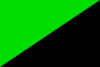 Green and Black flag.svg