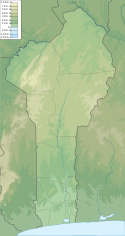 Location map/data/Benin/شرح is located in بنين