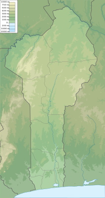 Benin physical map.svg