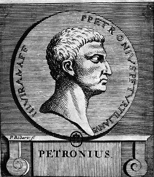 بترونيوس، صورة من كتاب Favissae, بقلم هنريكوس سپور، Gerardi Muntendam, 1707، ص. 101.