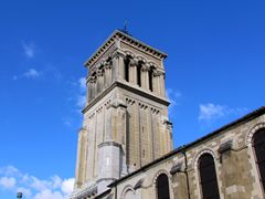 The bell tower of the Saint-Apollinaire Cathedral