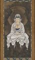 كانون بالرداء الأبيض، بوذي‌ساتڤا الرحمة، رسم كانو موتونوبو (1476-1559)، ياباني