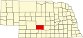 State map highlighting Dawson County