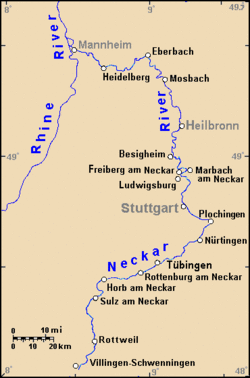 Mannheim is located in Neckar