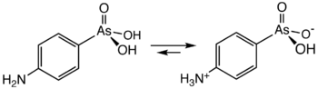 Chemical structure of arsanilic acid