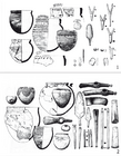 Yamnaya artefacts from the steppe-Urals, early (1) and late (2)