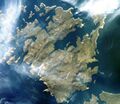 Satellite image of Weddell Island