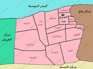 خريطة مركز الشيخ زويد.