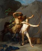 The Education of Achilles by Jean-Baptiste Regnault (1806-1807)