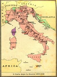 Map of Kingdom of Italy (1919)