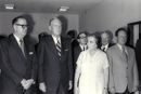 وزير الخارجية الأمريكية وليام روجزر ويگال ألون، گولدا مائير وأبا إبان.