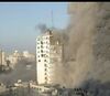 برج الشروق في غزة، بعد تدميره مايو 2021.jpeg