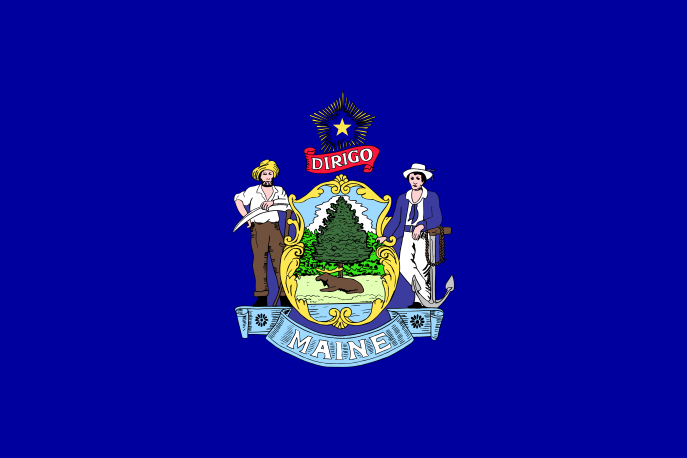 ملف:Flag of Maine.svg