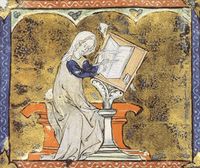 ماري دى فرانس من مخطوطة مذهبة