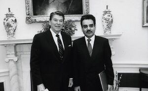 Nizar Hamdoon presents credentials to Reagan.jpg