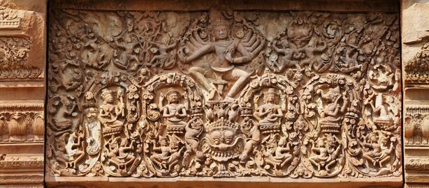 Khmer relief, 12th-century, Angkor Wat