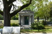 Lowenstein mausoleum in Sha'arai Shomayim Cemetery in Mobile, Alabama