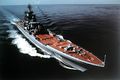 Kirov class battlecruiser Admiral Lazarev.