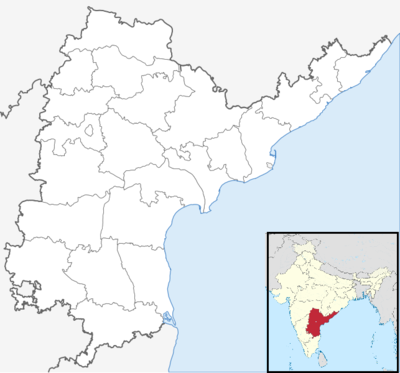 Location map India Andhra Pradesh