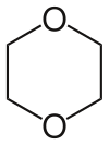 Chemical structure of dioxane