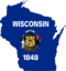 Flag map of Wisconsin.svg