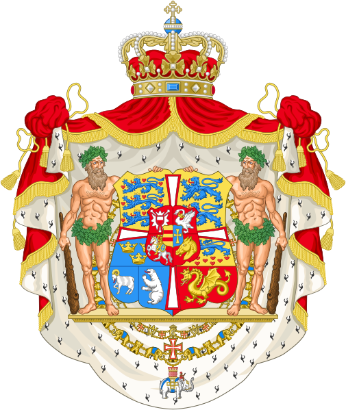 ملف:Royal coat of arms of Denmark (1948–1972).svg