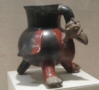The Aztec vulture vessel at the new Pre-Columbian Mesoamerican Pottery Gallery