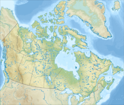Map showing the location of Four Corners, Canada
