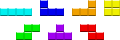Tetris figures.
