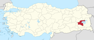 موقع محافظة بدليس في تركيا