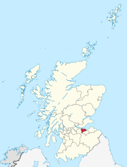Edinburgh shown within Scotland