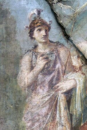 Herculaneum Collegio degli Augustali Ercole sull'Olimpo (cropped).jpg