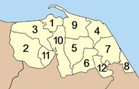 خريطة بلديات باتاني
