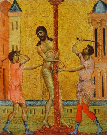 Cimabue, The Flagellation of Christ, Frick Collection