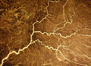 Satellite image of enneris in the Tibesti