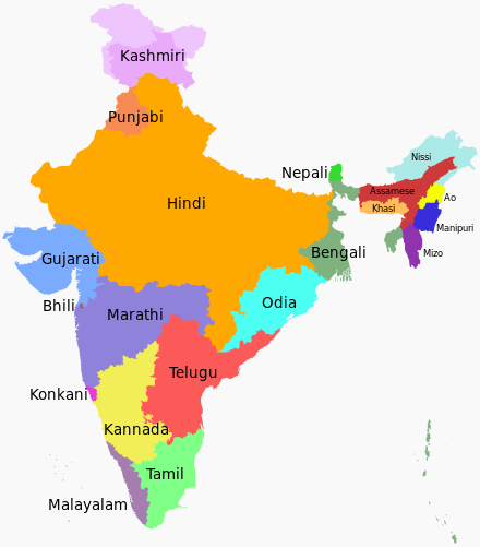 Language region maps of India.svg
