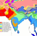 خريطة كوپن لجنوب آسيا.