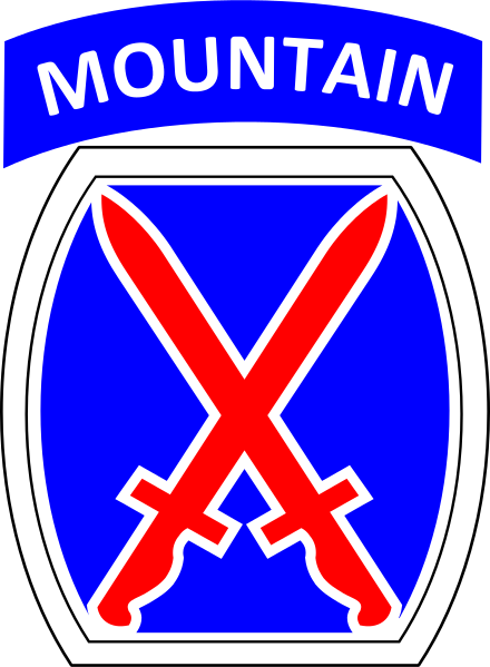 ملف:Shoulder sleeve insignia of the 10th Mountain Division (1944-2015).svg