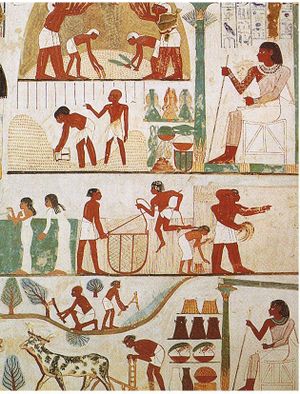 المصريون القدماء طريقة العجلة اكتشف صنع علامة رفع