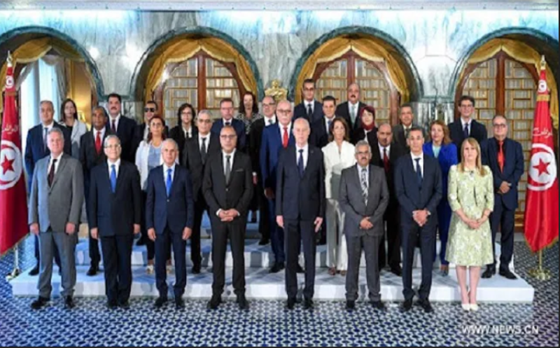 ملف:أعضاء الحكومة التونسية، 11 أكتوبر 2021.PNG