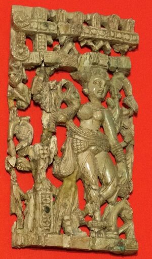 Fragment of a frieze, 1st - 2nd century CE, Afghanistan, 164982 (cropped).jpg