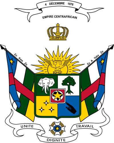ملف:Imperial Coat of arms of Central Africa (1976–1979).svg