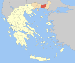 Rhodope within Greece