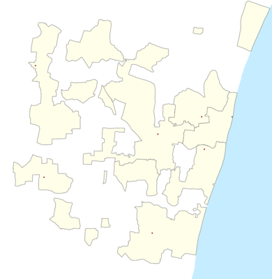 Location map India Puducherry