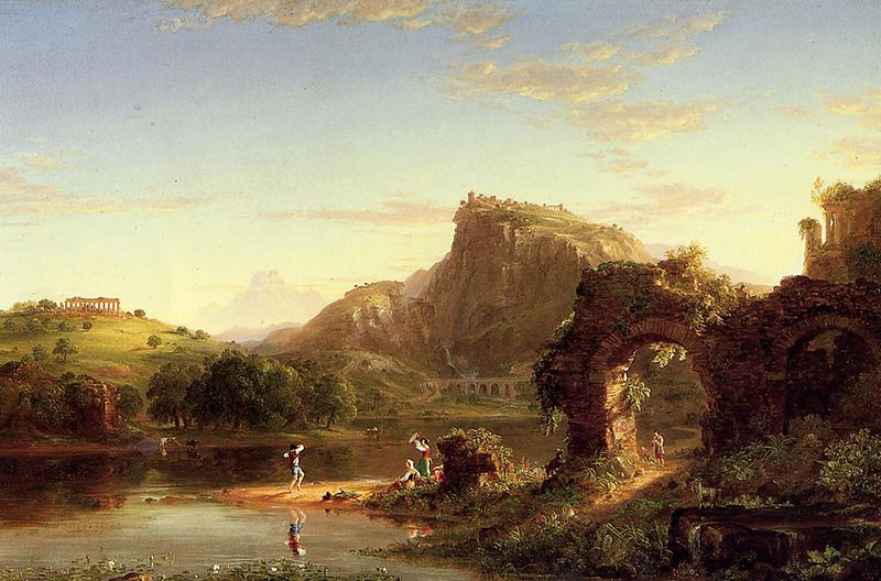 ملف:Cole Thomas L-Allegro (Italian Sunset 1845.jpg