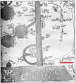 Regional map showing the word Bahr Fars, ("Persian sea") in Arabic, from the 9th century text Al-aqalim by the Persian geographer Istakhri.