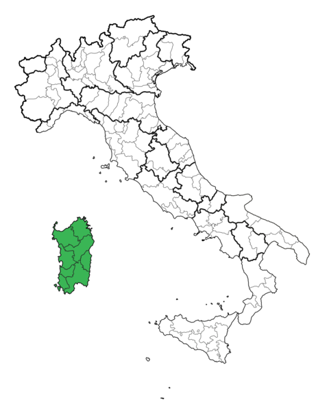 ملف:Map Region of Sardegna.svg