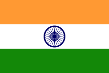 The flag of India (1947). The green has been said at different times to represent hope, or prosperity.