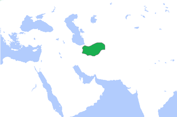 Map of the Sarbadars by 1345 AD